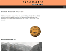 Tablet Screenshot of cinematte.ch
